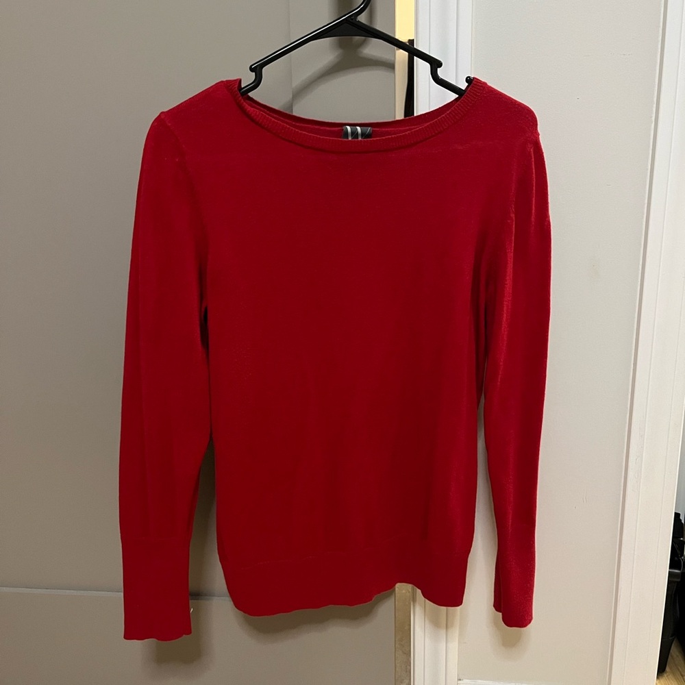 Red Long Sleeve Sweater